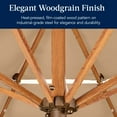 thumbnail image 3 of Best Choice Products Woodgrain Pattern 10ft 3-Tier Solar Patio Umbrella w/ 24 LED Lights, Tilt - Tan, 3 of 8