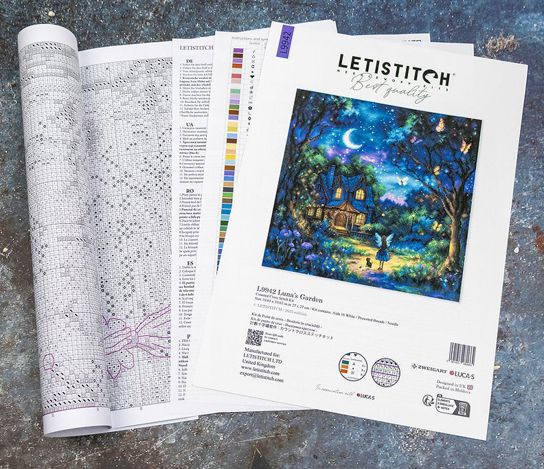 Luna's Garden L9942 Counted Cross Stitch Kit