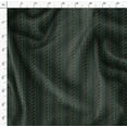 thumbnail image 2 of Soimoi Cotton Satin Spandex Green Fabric By the Yard - 54 Inch Wide -Floral Fabric - Modern Stripes with Playful Floral Accents Printed Fabric, 2 of 6
