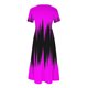 thumbnail image 3 of Vestido de Manga Corta para Mujeres Vestido de Verano de Cuello Redondo Impreso, Poliéster de Tamaño Verdadero Diario Y Vestido de Fiesta, 3 of 5