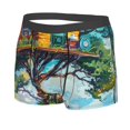 thumbnail image 5 of Goofa Whimsical Treehouse Painting Printed Men's Boxer Briefs Underwear, Moisture-Wicking Underwear, Trunk,Soft and Breathable Cotton Underwear-X-Large, 5 of 9