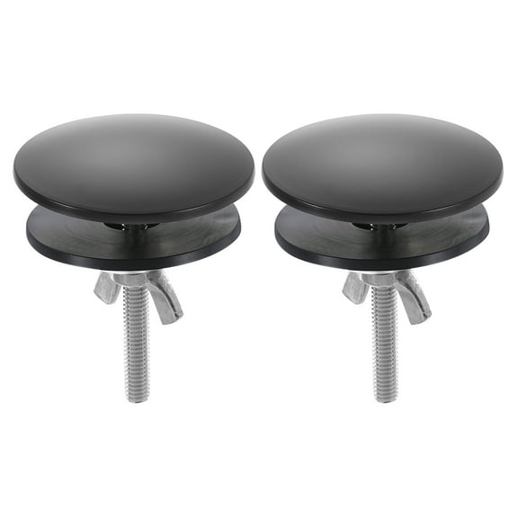2 Pack Kitchen Sink Hole Cover Bright Black, 2 Inch Faucet Hole Cover Stainless Steel for Most  Sink Holes