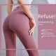 thumbnail image 1 of Pantalones de yoga ajustados deportivos sin costuras con cintura alta y caderas de color melocotón para mujer, 1 of 5