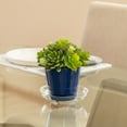 thumbnail image 4 of Mainstays 6 inch Round Vinyl Clear Plastic Circular Reusable Indoor Plant Saucer, 4 of 6