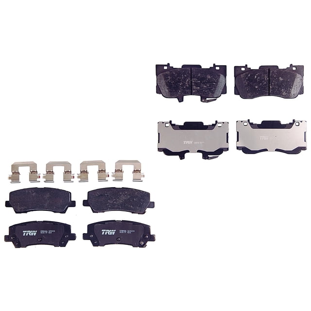 Set Balatas Bajos Metales TRW Mustang 2015 A 2017 Kit Completo Delantero y Trasero