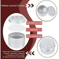 thumbnail image 4 of 12 latas de aluminio, 3 estilos, 4 onzas, redondas, vacías, con tapas huecas, rellenables, para especias., 4 of 9