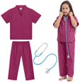 thumbnail image 1 of Giaford Bata médica para niños con estetoscopio de juguete Disfraz de médico para niños Disfraz de médico y enfermera para niños pequeños y niñas de 3 a 8 años, 1 of 5