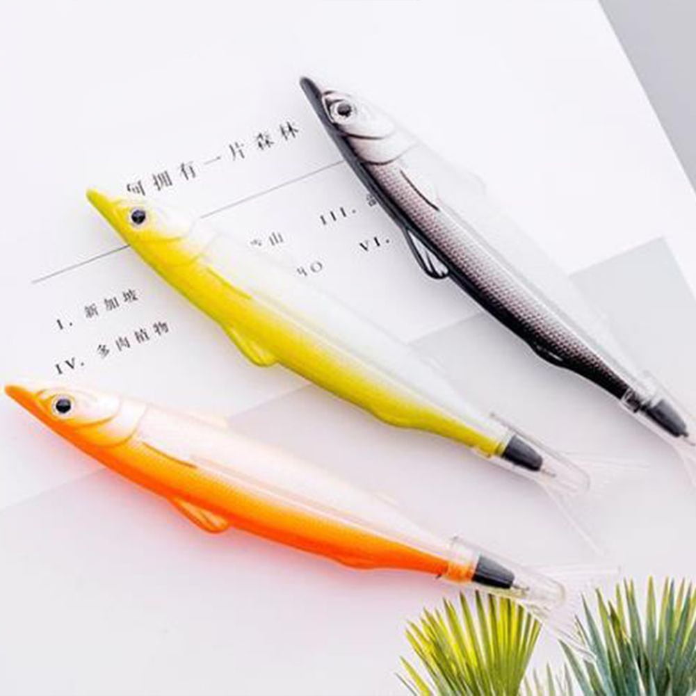 FM_ EE_ Creative Cute Fish Shape Ballpoint Pen Student Office School Stationery 