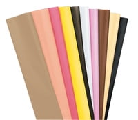 Kolorfast Multi-Ethnic Non-Bleeding Tissue Paper, 20 x 30 Inches, Assorted Colors, 20 Sheets
