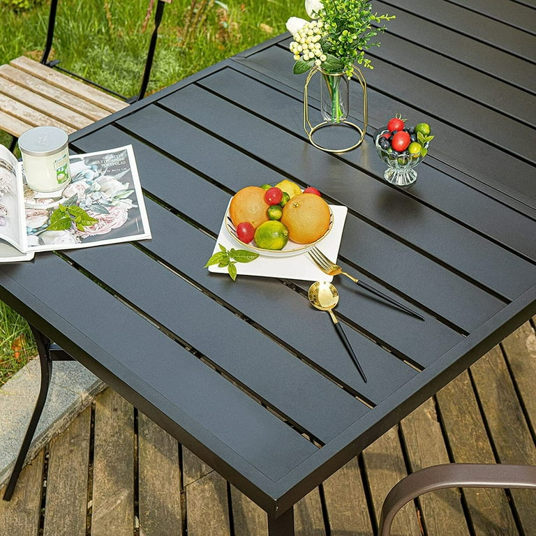 Patio Round Table LOKATSE HOME Outdoor Patio Round Dining