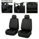 thumbnail image 4 of Protector Universal para Minivan Fundas de cuero PU antideslizantes duraderas lujosas clásicas Negro 4 piezas Sunnimix, 4 of 7