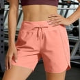 thumbnail image 5 of GigrtiJin Women's Athletic Shorts Quick Dry Elastic High Waisted Shorts Running Gym Yoga Lightweight Shorts with Pockets, 5 of 8