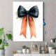 thumbnail image 4 of Qisvanset Framed Canvas Wall Art, 12x16 Inch Stripe Bow Coquette Coastal Apartment Wall Decor, 4 of 5