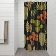 thumbnail image 3 of Minimalist Botanical Cactus Shower Curtain 36x72, Southwestern Succulent Pattern, Retro Desert Cactus Art, Quick-Dry Polyester Fiber with Hooks, 3 of 5