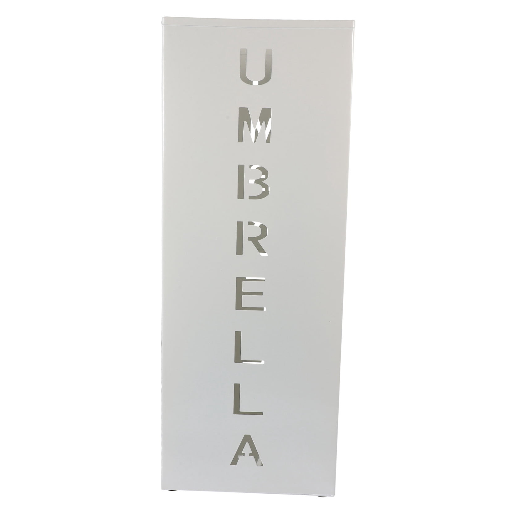 BESTYASH White Iron Folding Umbrella Stand for Home and Office Use, Compact Stylish Indoor Umbrella Holder Storage Rack