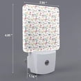 thumbnail image 2 of Fuzoiu Summer Floral Print Dusk to Dawn LED Night Light with Light Sensor, Energy-Efficient Touch-Safe Night Lamp for Home, Office, and Kids' Rooms-US, 2 of 7