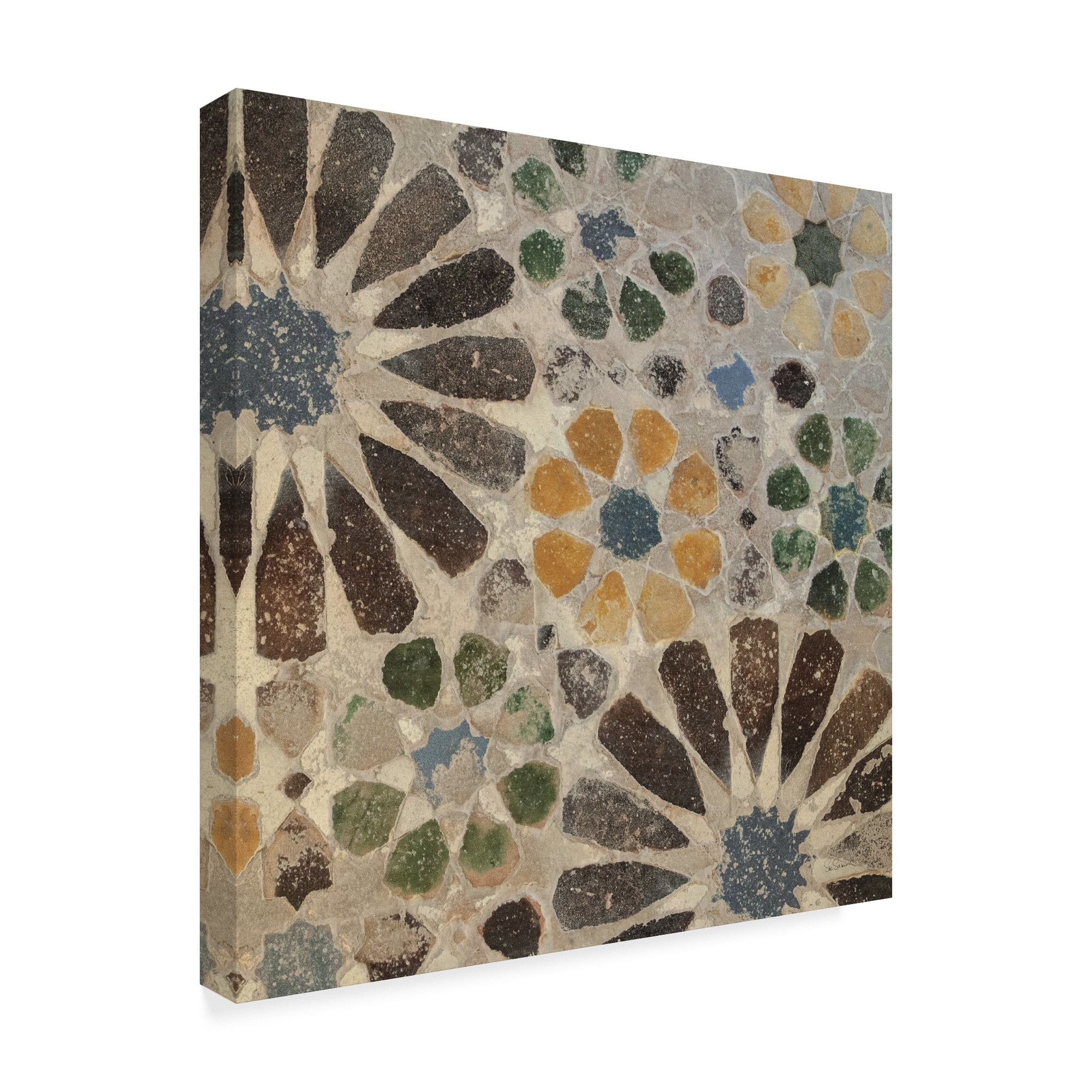 Trademark Fine Art 'Alhambra Tile II' Canvas Art by Sue Schlabach