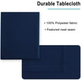 thumbnail image 5 of Hiasan Waterproof Tablecloth Rectangle - Washable Fabric Table Cloth for Dining Room Kitchen Birthday Party and Outdoor Use, Navy Blue, 54 x 80 Inch, 5 of 7