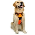 thumbnail image 1 of Arnés para perros naranja, S-Antipullón, fácil de poner, reflectante, ajustable, con enganche frontal, tamaño mediano., 1 of 5