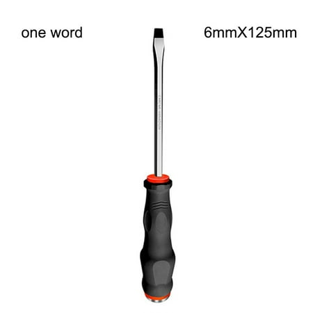 

Dheera Heavy Duty Screwdriver Slotted Bolt Driver Screw Driver Bit 6mmX125mm(A Word 6mmX125mm)