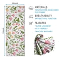 thumbnail image 2 of Pioneer Flower Floral Print Pattern Hot Yoga Mat Towel Non Slip for Hot Yoga - Quick-Drying Yoga Mat Cover with 4 Corner Pockets with Travel Bag - Hot Yoga Towel Non Slip 70"x26", 2 of 6