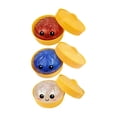thumbnail image 1 of Ensemble de Jouets en Slime en Forme de Ravioli Mignon avec Visage Souriant dans des Contenants Ronds pour Jeu Sensoriel et Soulagement du Stress, 1 of 6