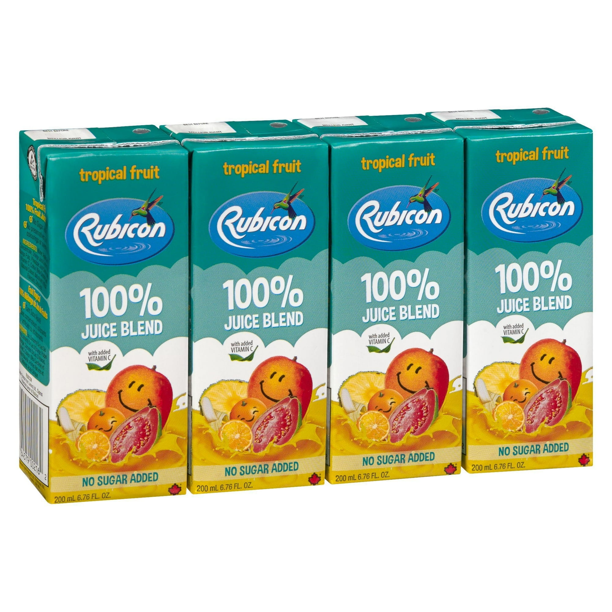 jus de fruits mélangés 100 % Tropical Fruit de Rubicon sans sucre ajouté