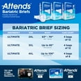 thumbnail image 6 of Attends Bariatric Adult Incontinence Brief 4X-Large Heavy Absorbency Bariatric, DD60, Heavy to Severe, 8 Ct, 6 of 9