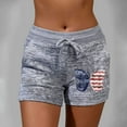 thumbnail image 4 of Womens Yoga Shorts Independence Day Women Quick Drying Casual Sports Butterfly Print Elastic Short, 4 of 6