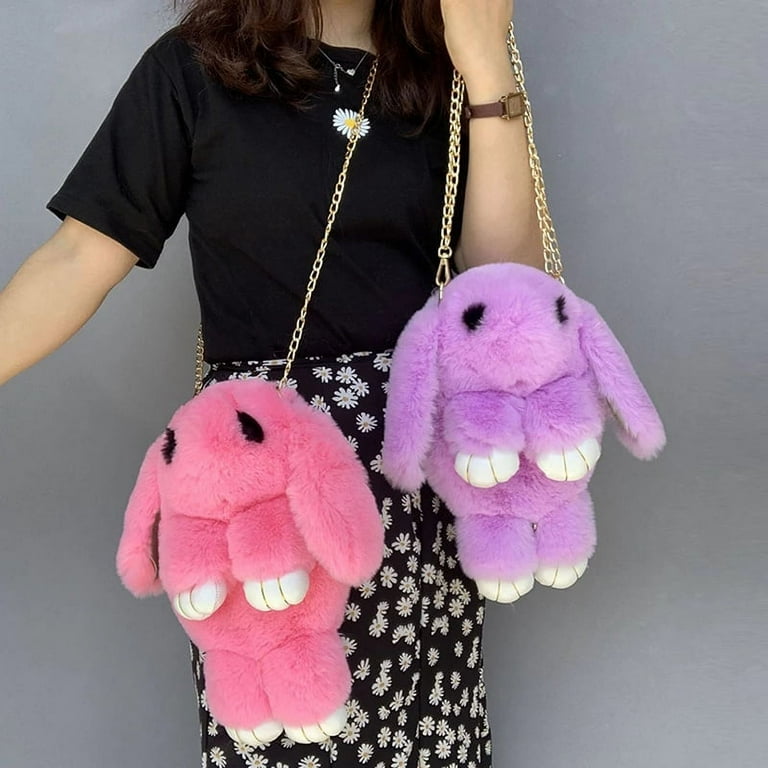 Fluffy sling bag discount