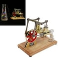 thumbnail image 4 of Stirling Engine Model, Physical Experimental Model Hot Air Stirling Engine Model Golden Low Noise  For Children For Classroom, 4 of 8