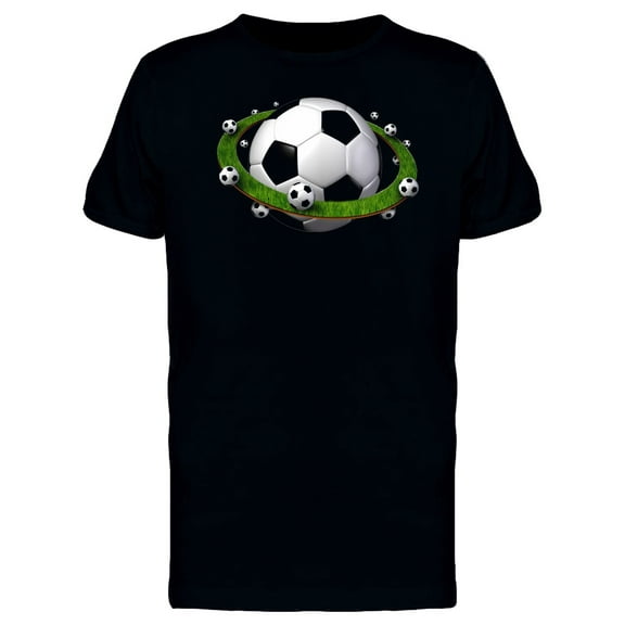 Soccer Ball Planet T-Shirt Men -Image by Shutterstock, Male 3X-Large