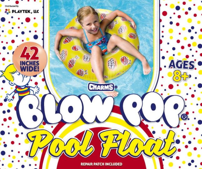 Playtek Tootsie Roll Hammock Pool Float Brown 