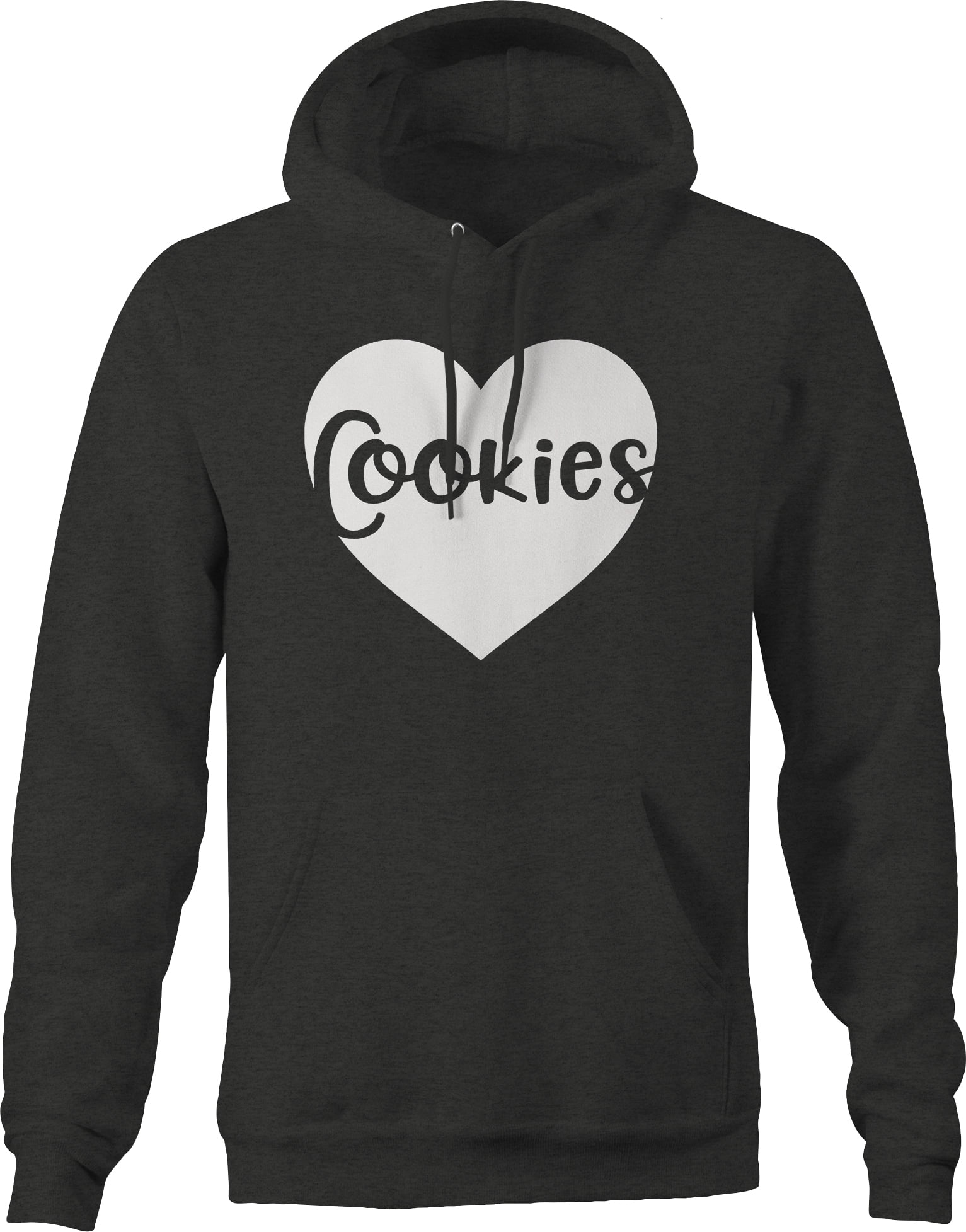 Cookies Hoodies for Men Large Dark Gray 