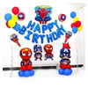 Xx101 Balloon 41pcs Spiderman Foil Balloons Happy Brthday Captain America Super Hero Balloon Kids Birthday Party Decoration Toys Air Ballon (Color : Deep Sapphire)