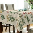 thumbnail image 5 of Yayeee Tablecloths 60" x 90" Rectangle Wrinkle Resistant Party Table Cover, Red Floral, 5 of 8