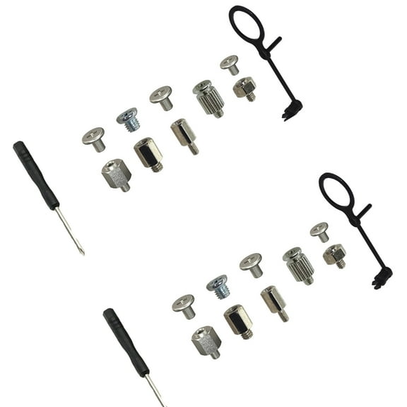 Complete SSD Screw Fastening Set Electroplated Screws Ergonomic Screwdriver And AntiShock Clips For MultiBrand PC
