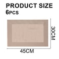 thumbnail image 2 of Estera de aislamiento térmico de un solo marco de pvc, estera de aislamiento térmico occidental de un solo marco, mesa decorativa simple y generosa, 6 uds., 2 of 5
