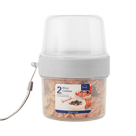 

Cereal Cup on the Go Yogurt Portable Cereal and Milk Cups Container to Go Cup Sealed Double Layer Snack Cup Storage Box for Fruit Salad Breakfast Oatmeal