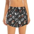 thumbnail image 4 of Lsque Japanese Sushi Hashi Printed Women's Running Shorts with Liner Pockets,Elastic Quick Dry Workout Athletic Gym Yoga Shorts,Womens High Waist Shorts-Large, 4 of 9