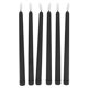 thumbnail image 1 of Pack of 6 Black LED Birthday Candles,Yellow Flameless Flickering, 1 of 5