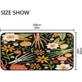 thumbnail image 3 of GZHJMY Halloween Bones and Floral Kitchen Mats, Anti Fatigue Standing Mat for Home Kitchens Halloween Decor, 20"x39"（16）, 3 of 7
