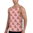 thumbnail image 2 of Logiee Heart Capybara Print Men's Workout Tank Top,Quick Dry Workout Tank Top,Gym Muscle Tee,Fitness Bodybuilding Sleeveless T Shirt-Large, 2 of 7