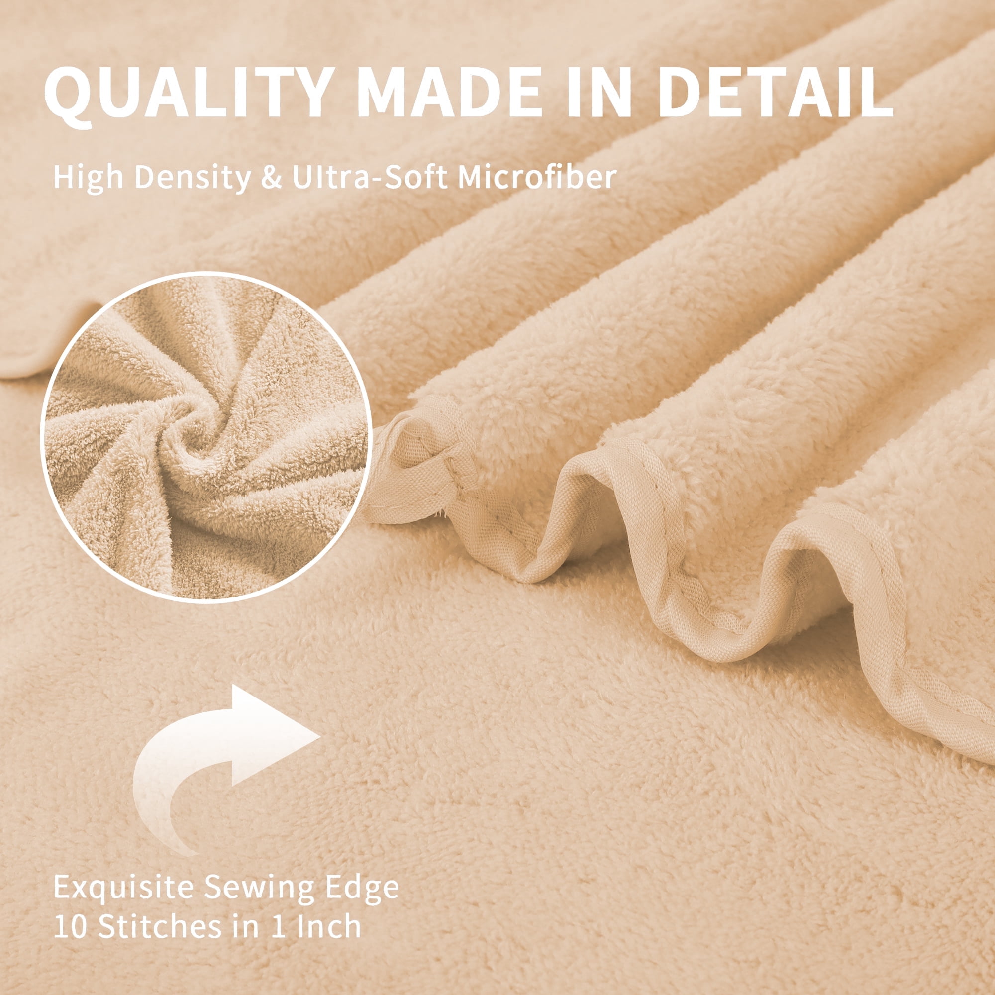 Jessy Home 4 Pack Oversized Bath Sheet Towels 700 GSM Ultra Soft Apricot Yellow Bath Towel Set