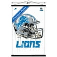 thumbnail image 3 of NFL Detroit Lions - Drip Helmet 20 Wall Poster with Wooden Magnetic Frame, 22.375" x 34", 3 of 3