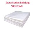 thumbnail image 4 of Manta de Sauna infrarroja, 50 unids/lote de bolsas de baño, manta de Sauna de hoja de plástico, película corporal de Sauna de 47 "x 82", 4 of 4