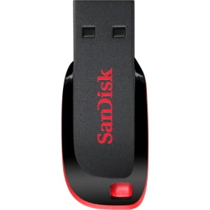 SanDisk Cruzer Blade USB Flash Drive - 32 GB - USB 2.0 - Encryption Support, Password Protection BLADE FLASH DRIVE