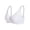 White, variant on Breast Form Pocket Bra Mastectomy Bra (Red, 80D)