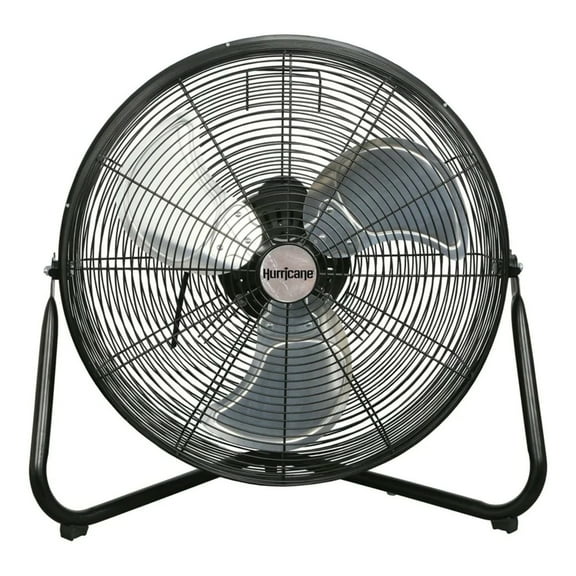 Open Box Hurricane Pro 20" High Velocity Heavy Duty Metal Floor Fan, Black