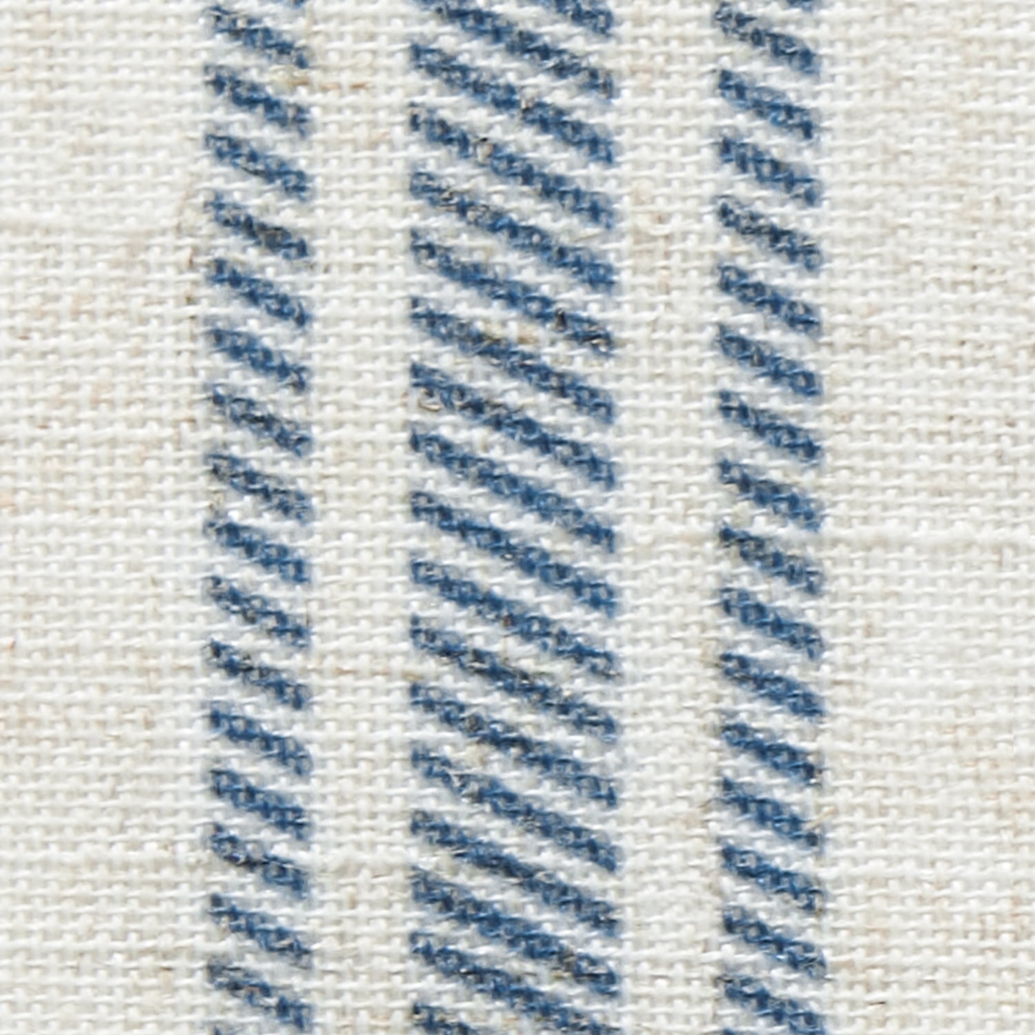 Twill Striped Blue on Beige